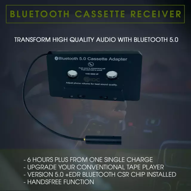 Universal Cassette Bluetooth 5.0 Adapter Car Tape Audio Bluetooth