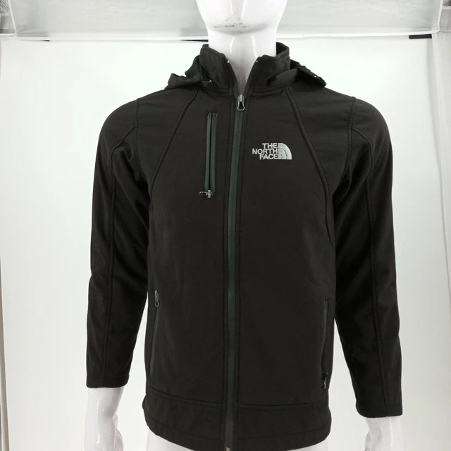 The North Face Girls Black Long Sleeve Pockets Full Zip Jacket Size 13-14