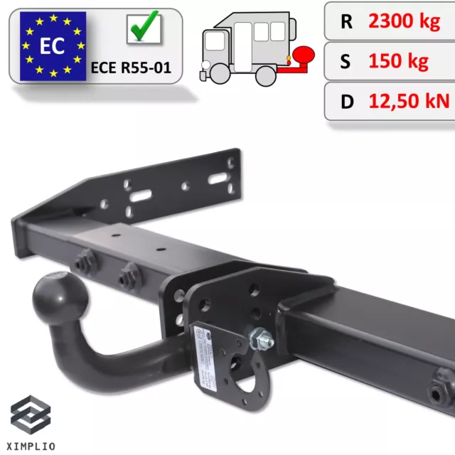 Adjustable Towbar Swan Neck Tow Ball for IVECO Daily Mobilvetta Euroyacht 90-06