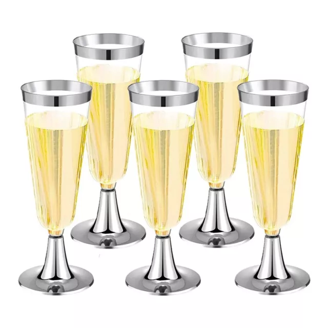 30 Piece Reusable Stemmed Party Wine Cups for Garden Parties R4I43099