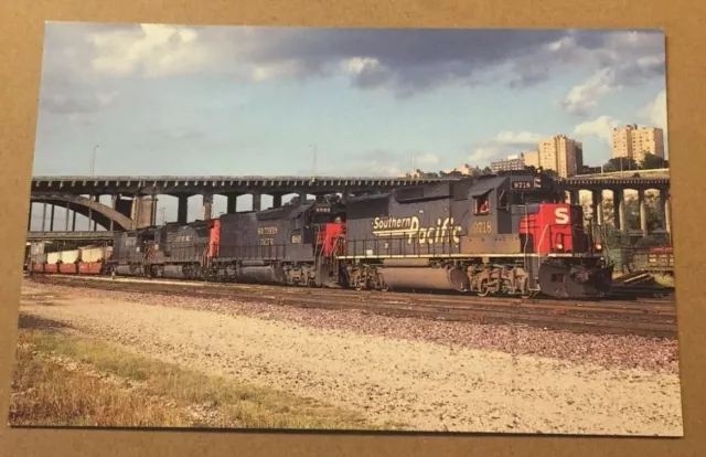 Postcard Unused Southern Pacific Railroad Gp60 Unit #9718