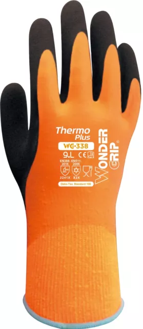 Wonder Grip WG-338 Thermo Plus Taille XL/10 Gants imperméables et résistants ...