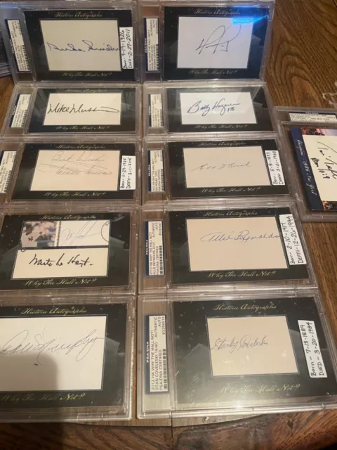 2012 Historic autographs "Why the Hall Not? All graded by PSA  selling all 11