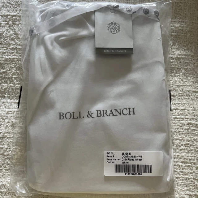 Sábana Ajustada para Cuna Boll & BRANCH Blanca NUEVA