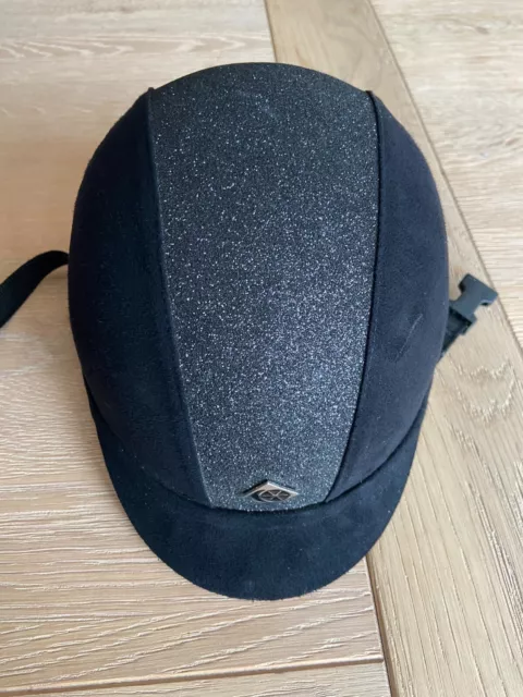 Charles Owen Yr8 Sparkly Riding hat - excellent condition with no falls