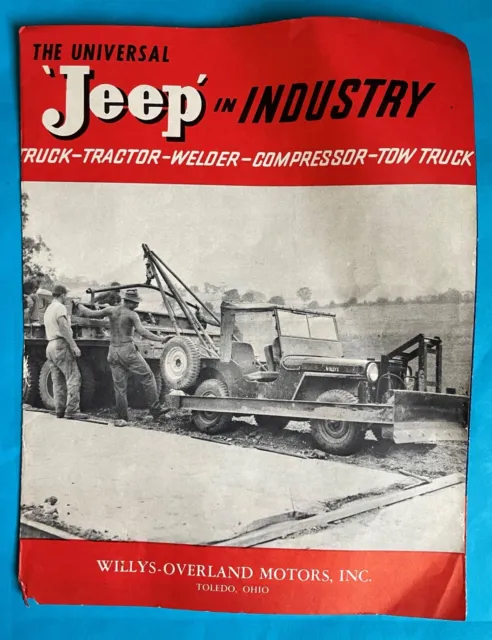 Willys Jeep in Industry Factory Original Dealer Sales Brochure
