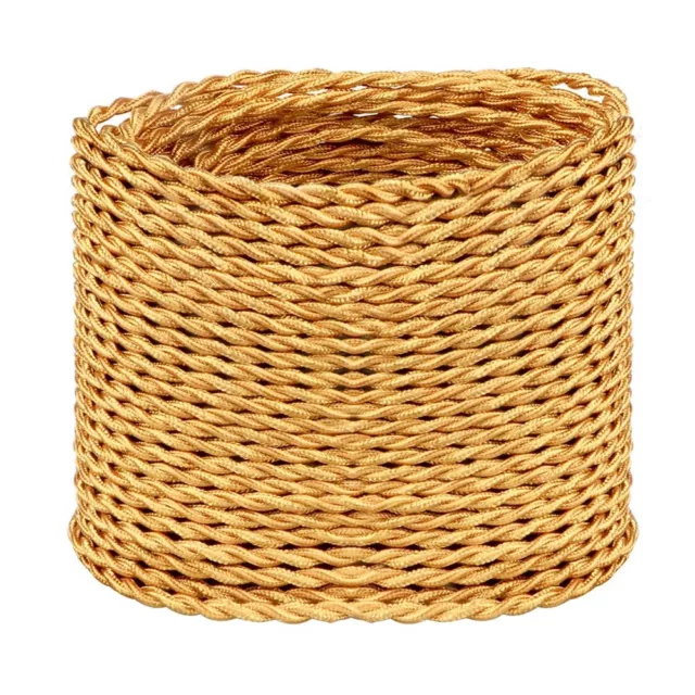 32.8Ft Twisted Cloth Covered Electrical Wire Vintage Lamp Cord for DIY Projects