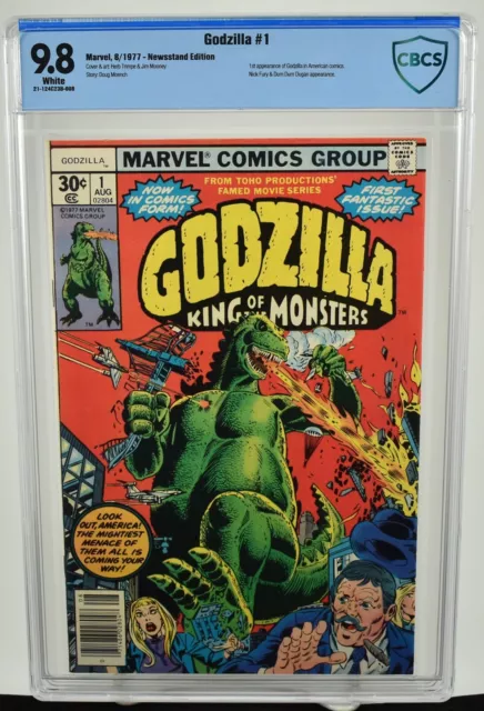 Godzilla #1 CBCS 9.8 NOT CGC (1977) 1st Godzilla Doug Moench Newsstand Marvel