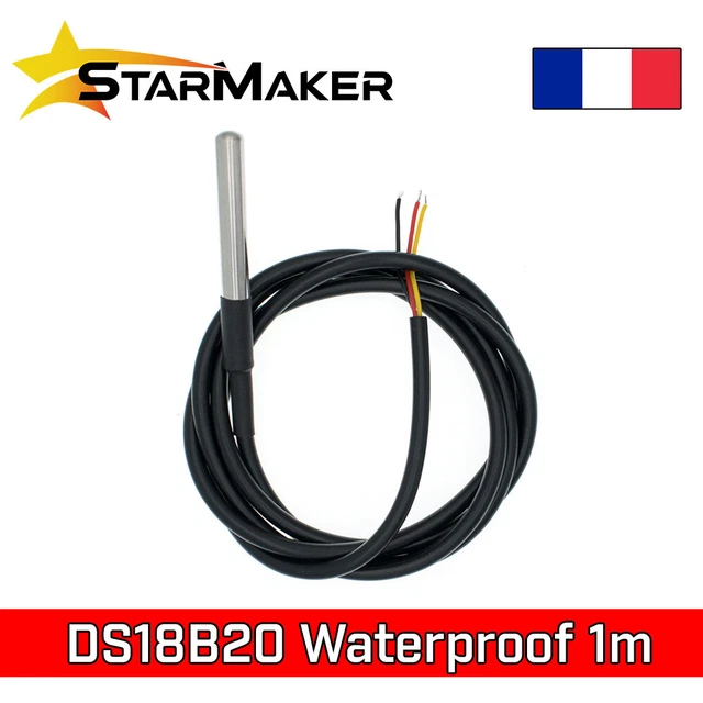 Capteur Température DS18B20 étanche 1-Wire - EAN 3701022025046 - Neuf