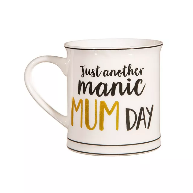 Manic Mum Day Mug Tea Coffee Cup Mother's Day Birthday Gift Sass & Belle