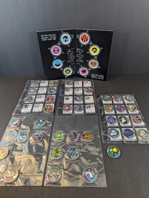38 Lot Yo-Kai YoKai Watch Discs Medals Gold Silver Red Green Holo