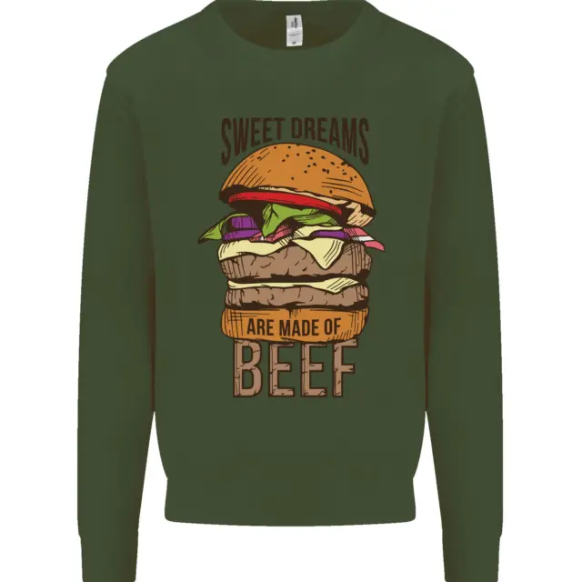 Felpa maglione da uomo Food Sweet Dreams Beef Funny Chef barbecue cuoco 11