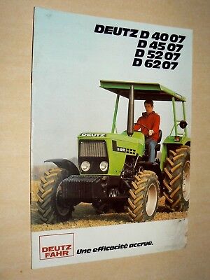 prospectus brochure tracteur DEUTZ FAHR DX 36 V  tractor traktor prospekt 