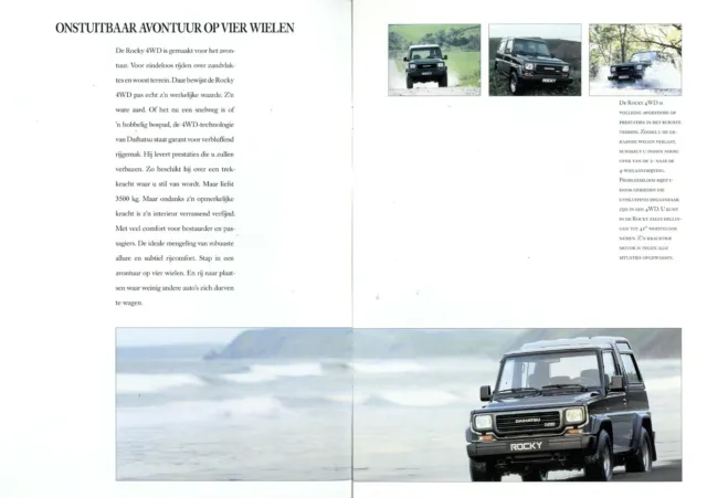 1990 Daihatsu Rocky Prospectus NL Brochure Prochure Catalogus Brozura Catalog 3