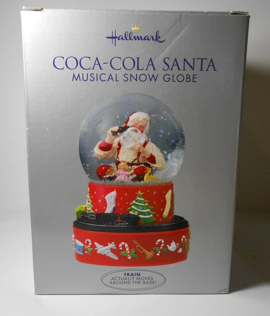 Globo de nieve musical Hallmark Coca Cola Santa 2001 me gustaría enseñar...