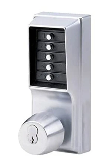 Kaba Simplex 1000 Series Combination Cylindrical Mechanical Pushbutton Lock