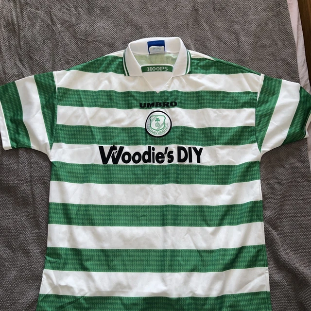 Maillot Shamrock Rovers 1992/1993 Extérieur – Vintage Admiral Taille S, état Excellent !