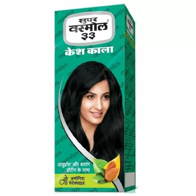 PACK 4 x Super Vasmol 33 Kesh Kala Hair Oil Almond Protein Neem Extract 100ML