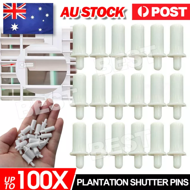 10~100X Spring Loaded Replacement Pins For Plantation Shutter Louver Repair Pin