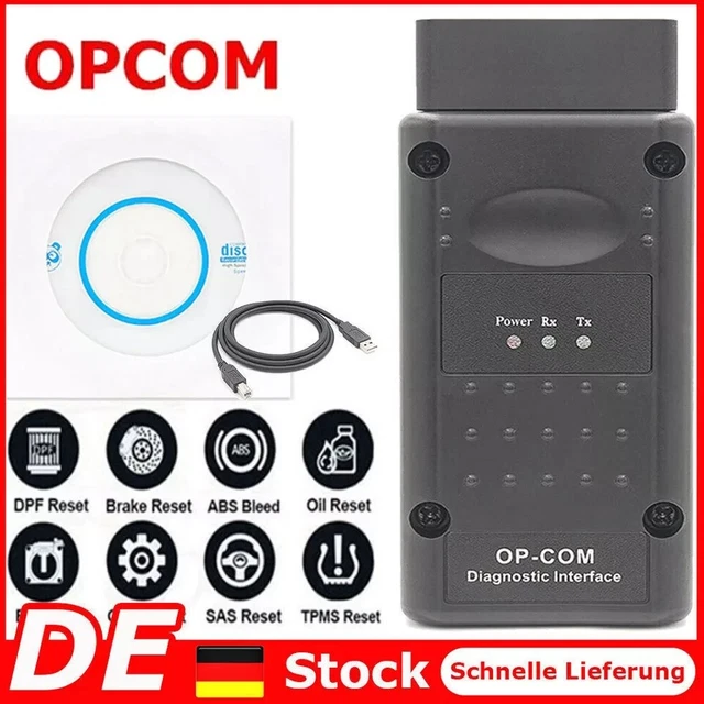 FÜR OPEL OP COM Vauxhall OBD2 Diagnostic Code Reader Scanner Tool OPCOM ...