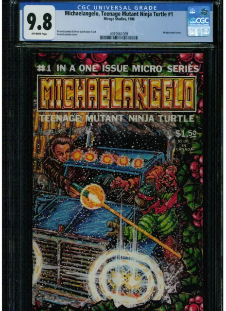 Michaelangelo, Teenage Mutant Ninja Turtles #1 Cgc 9.8 1986 Kevin Eastman, Laird
