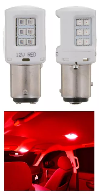 2x Philips 1157 Rouge Léger Ampoule Auto Voiture Queue Frein Stop Signal Turn S8