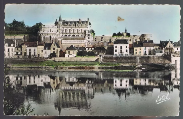 AMBOISE 37 CPSM Château & la Loire écrite à Mr Chevalier d'Argenteuil vers 1960