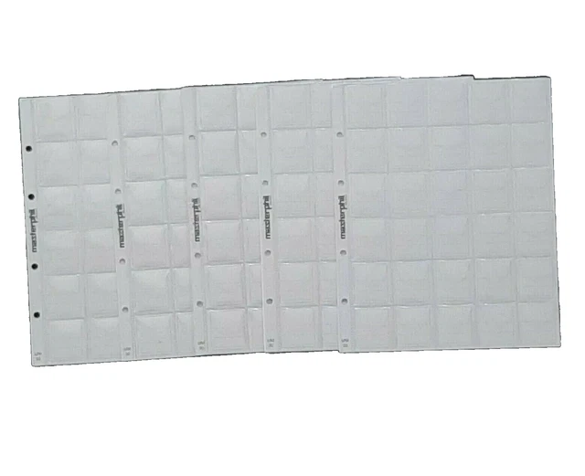 Fogli Portamonete NEIXIILY Per Raccoglitore - 15 Pagine, 450 Tasche, 9 Fori, PVC Antiacido Per Monete, Gettoni E Medaglie (Fino A 35mm)