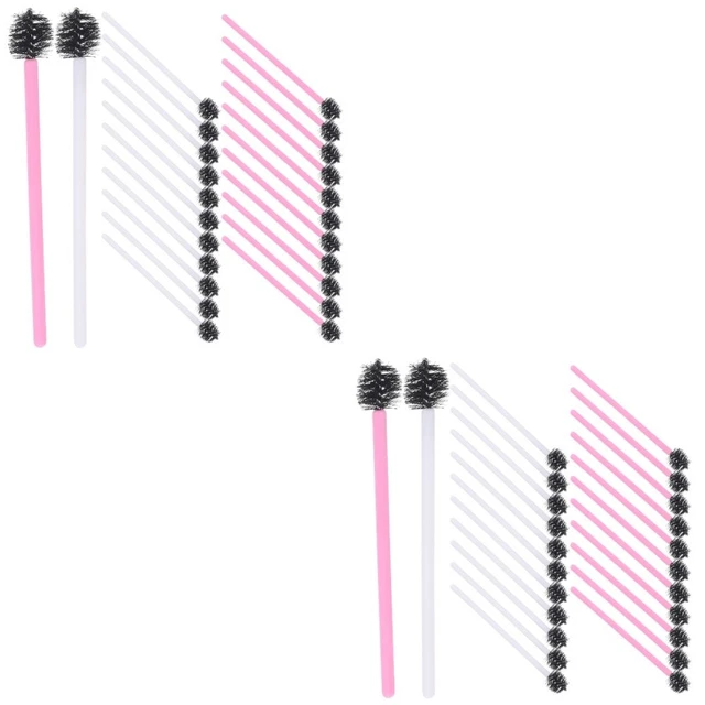 200 PCS Brosses de cils Brosses de cils jetables Brosses de sourcils Brosses