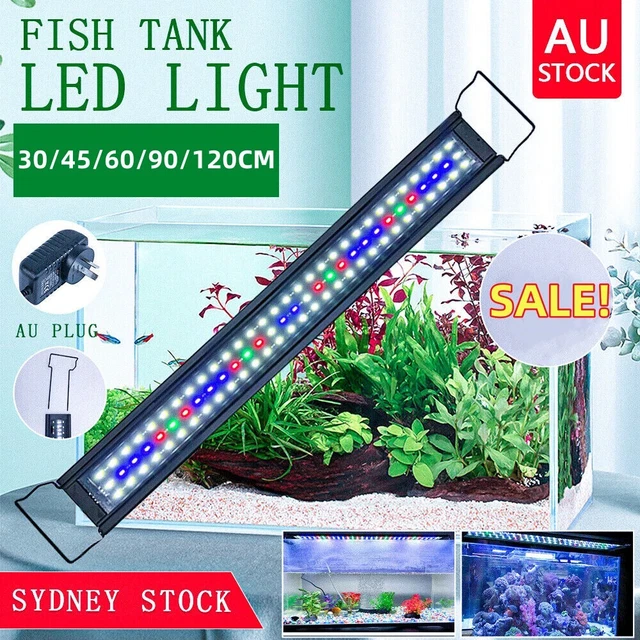 Aquarium Light Lighting Full Spectrum Aqua Plant Fish Tank Bar LED Lamp 30-120CM