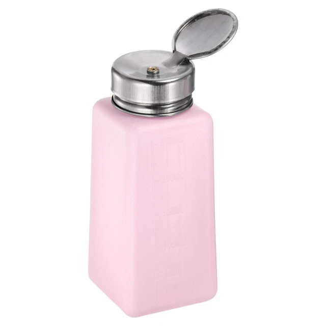 Produktbild von Sourcing Map 3er-Set Druckflaschen-Spender 180ml – Für Alkohol, Aceton, Nagellackentferner, Mit Edelstahldeckel, Auslaufsicher, Korrosionsbeständig