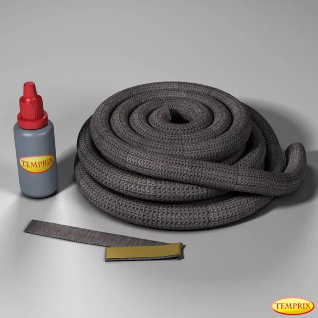 Temprix Cheminée & Four Joint Résistant au Feu Cordon D'Étanchéité Ø 18mm Rond 5