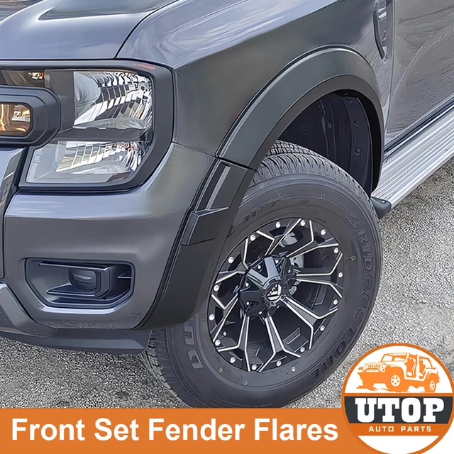 FRONT ONLY SLIM Fender Flares For Ford Ranger Next-Gen 2022 2023 2024 ...