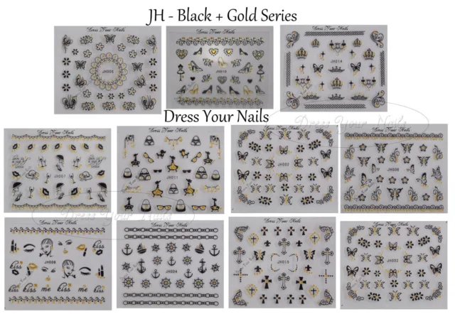 Nail Art Stickers DIY Bling Decoration - 3d Self Adhesive  Rhinestones Gems JH