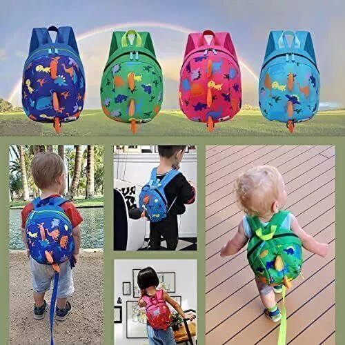 Kids Baby Toddler Walking Safety Harness Backpack Security Strap Bag With Reins