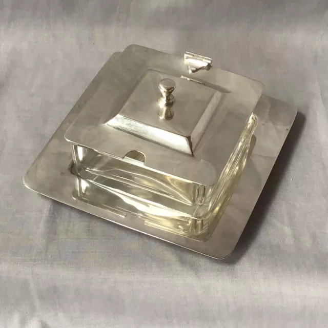1915 Hukin & Heath Solid Silver Preserve Dish Christopher Dresser? No 21570 246g