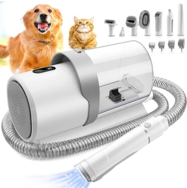 Dog Grooming Kit, 7 in 1 Pet Grooming Vacuum with 4 Hair Combs, 2.5L Dog Hair...