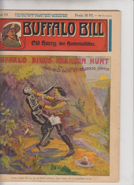 Buffalo Bill 1930 Originalheft Nr. 19 Zustand (1-2/2) schöner Zustand Kühn Vlg.