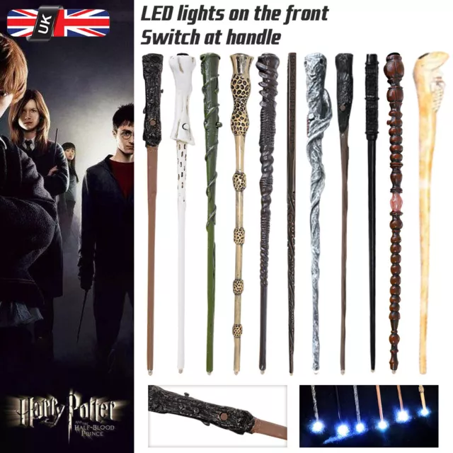 HARRY POTTER METAL Core Magic Wand Cosplay Hermione Granger Voldemort Gift  Box £11.99 - PicClick UK