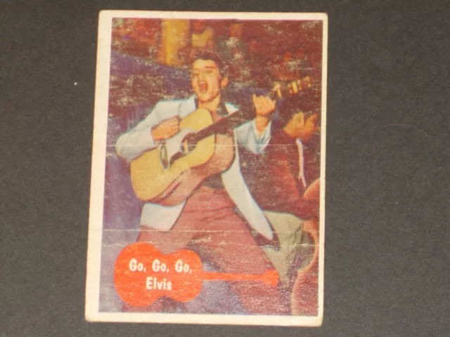 Elvis Presley (R710-1) Topps 1956 #1, SET BRK, VERY NICE CARD !!  NO CREASES