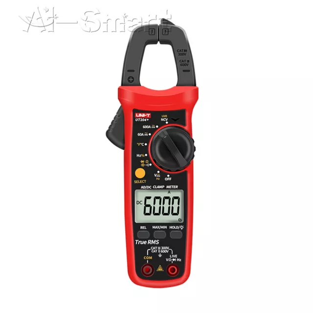 UNI-T Digital Clamp Meter Multimeter True RMS Auto Range AC/DC Voltmeter Ammeter