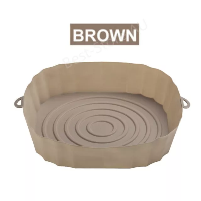 Consumerce® Siliconen AirFryer Basket Brown Small (18cm) – Accessoires  AirFryer –