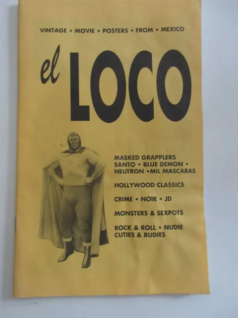 vintage el LOCO vintage movie posters from Mexico catalog