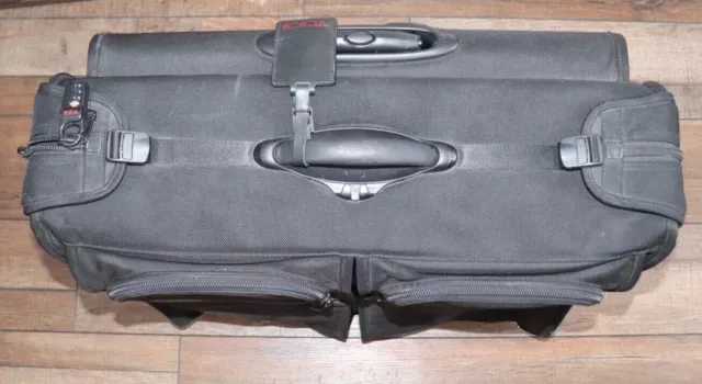TUMI Black Alpha Garment Bag Rolling Wardrobe Wheeled Luggage 3
