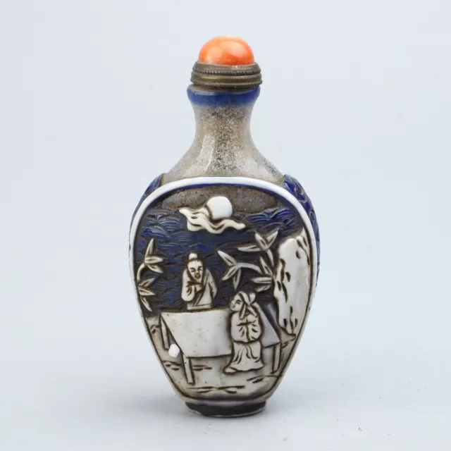 Chinese Exquisite Handmade Glass snuff bottle