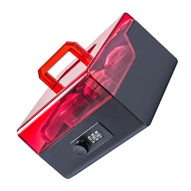 Caja transparente con cerradura caja de sellos contenedor transparente sello