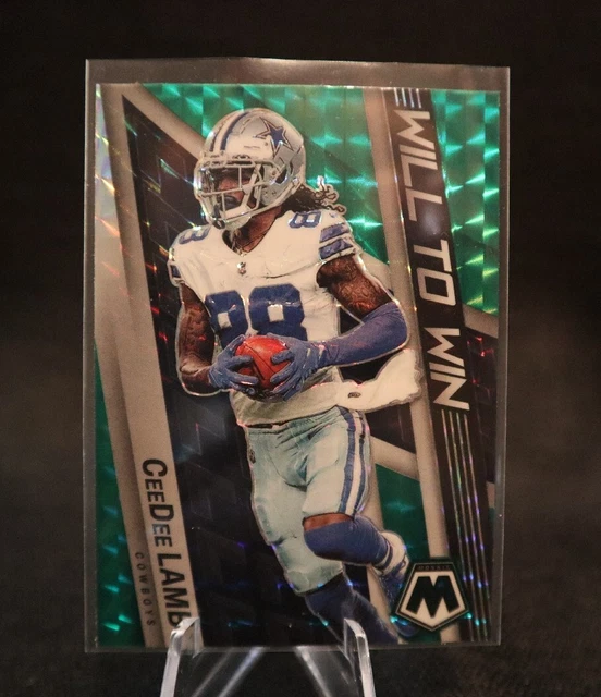 CEEDEE LAMB 2022 Panini Mosaic - Will to Win Mosaic GREEN Prizm #WW-18