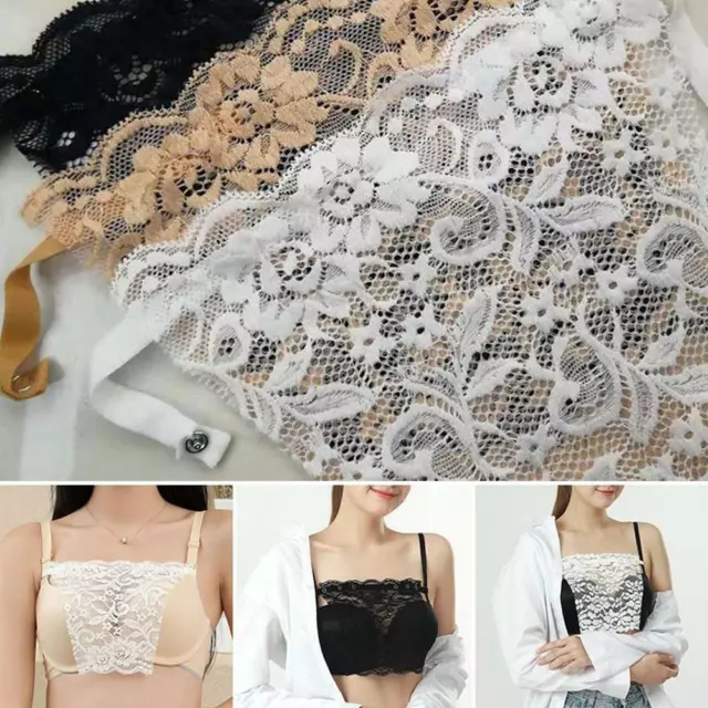Cami Secret Lace Clip-on Mock Camisole Bra Overlay Modesty Panel