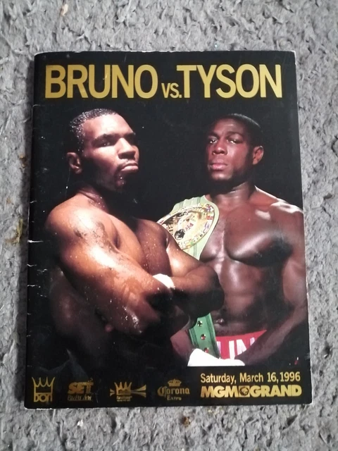 MIKE TYSON Vs FRANK BRUNO II OFFICIAL ONSITE PROGRAMME