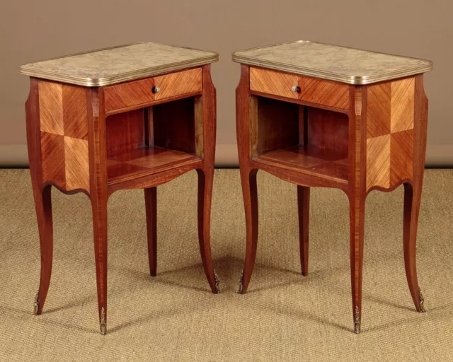 Pair of Marble Top Side Tables c.1950